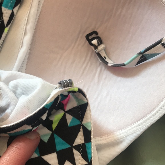 2/$15 Didi Beachwear Geometric 90s Style One Piece Bathing Suit, Size 12 - Picture 10 of 13